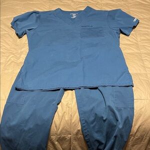 Cherokee Men's Teal Blue Cherokee Scrub Set